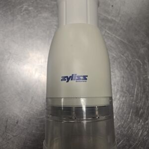 Zyliss Food Chopper EXCELLENT Complete Push Manual White Stainless Steel Unused